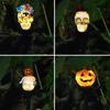 Solcelle Gresskarlys Halloween Sti Lys Jack-O-Lantern Stake Utendørs Vanntett Skallelys med Stake for Hage Plendekorasjon