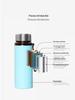 High-End Large Capacity Stainless Steel Thermos with Tea Infuser - Elegant Office Water Cup