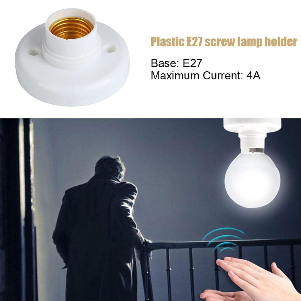 E27 Screw Cap Socket White Ceiling Lamp Holder Home Light Bulb Holder Lamp Socket Bulb Accessories