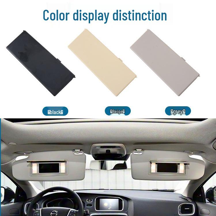 

Ford Focus Imported Sun Visor Vanity Mirror Cover - In Stock, Fast Shipping With Light - Beige