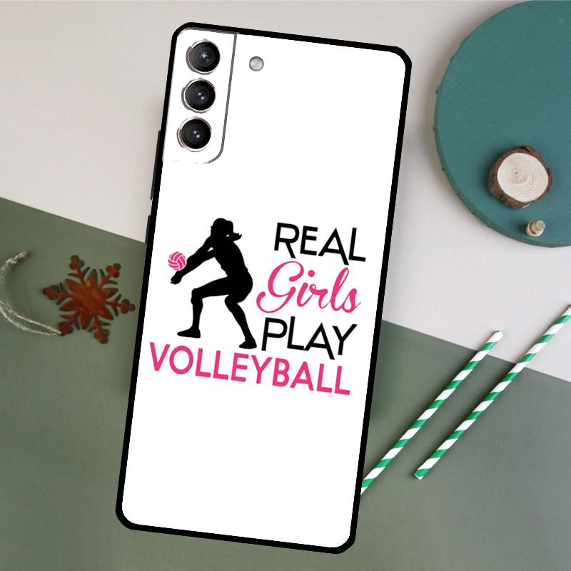 Play Volleyball Ball Phone Case For Samsung Galaxy S25 S20 S21 S22 S23 S24 S26 Ultra S10 Plus S25 FE Back Cover