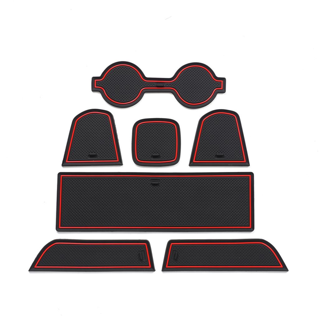 Für Toyota GR86 Subaru BRZ 2022 Anti-Rutsch-Schlitzmatte Getränkehaltermatte Türfachmatte Zubehör Gummi-Aufkleber