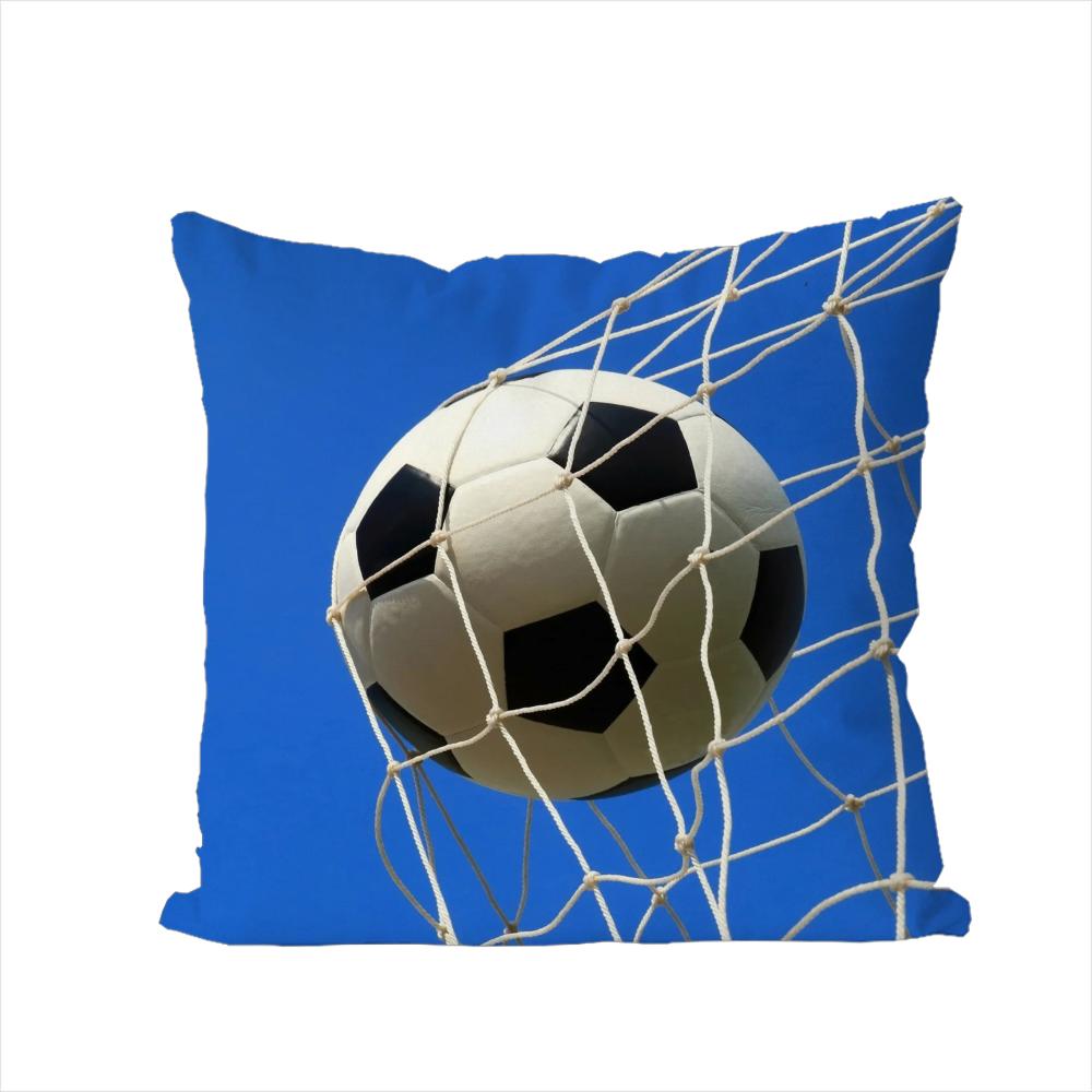 Football Pillow Case For Car Sofa Decorative Home Doublesided Print Plush Square Throw Pillow Cushion Cover