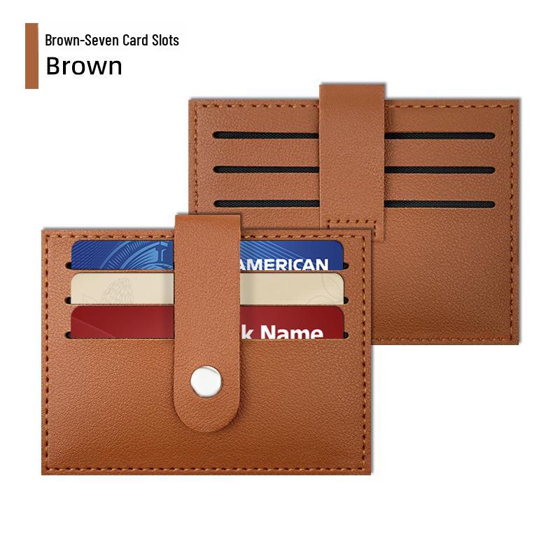 Exquisite Anti-Theft RFID Leather PU Card Holder: Universal, Spacious, & Stylish for Women