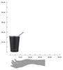 Czarny Kubek Termiczny Ze Słomką 400 Ml Midnight Black