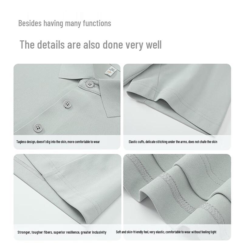 Men s Casual Breathable Short-Sleeve Polo Shirt XL