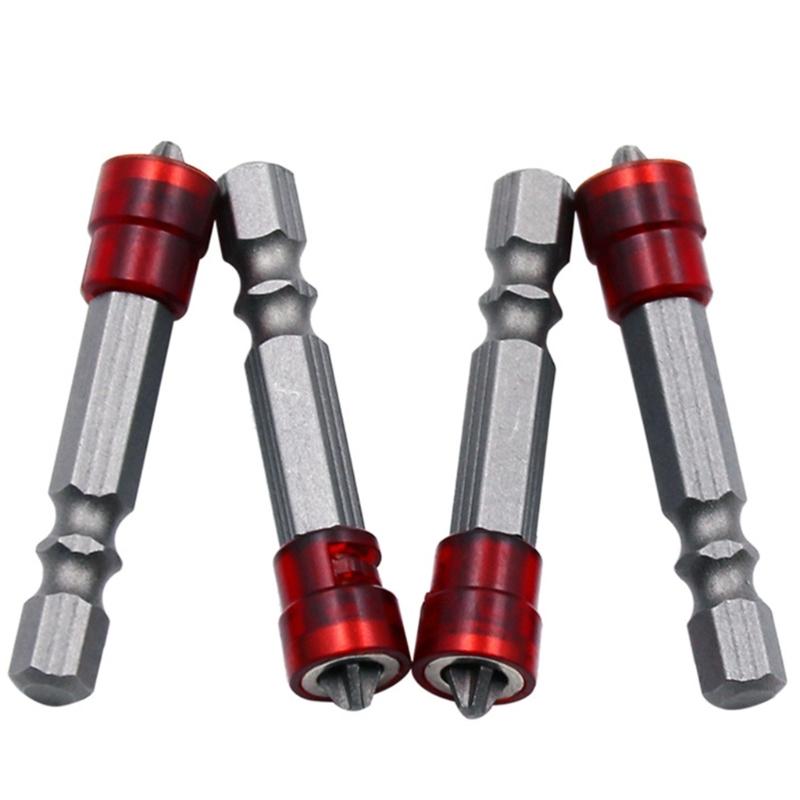 Magnetic Screwdriver Bit Cross-head Electric Drill Screw Driver Bits 1/4'' Hex Shank Screwdriver Bit Electric Kit