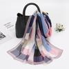 New Georgie Yarn Splicing Color Plaid Silk Scarf Women, Spring and Summer High-quality Chiffon Festive Gifts