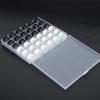 36pcs Transparent Bobbins Box Set White And Black Plastic Bobbin Case  For Sewing Machines