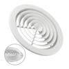 1pc Adjustable ABS Ceiling Wall Air Ventilation Cover Round Ducting Air Vent Grille Louver 250/300/310mm Kitchen Bath Air Outlet