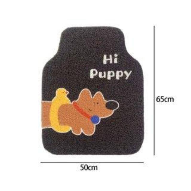 Anti-Slip Car Floor Mats Cartoon Design Easy To Clean Wear-Resistant Durable Automobile Foot Pads For All Ages