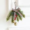 Christmas Bell Leaf Bow Door Hanging Wall Hanging Wind Chime Christmas Tree Pendant Decoration Scene Layout