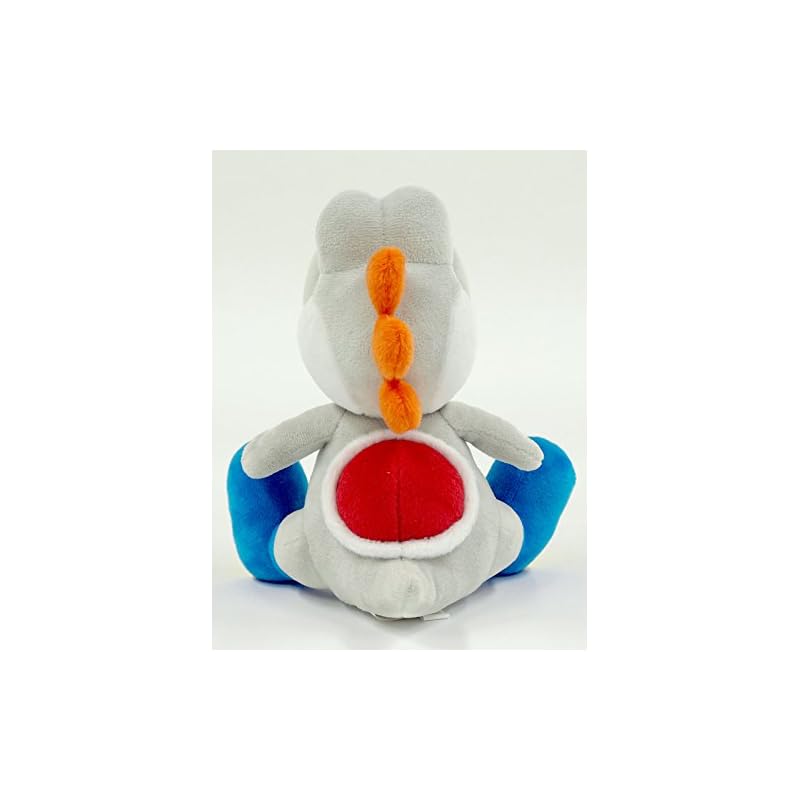 Sanei Boeki Super Mario ALL STAR COLLECTION White Yoshi (S) W13.5 x D15.5 x H20cm Plush Toy AC50