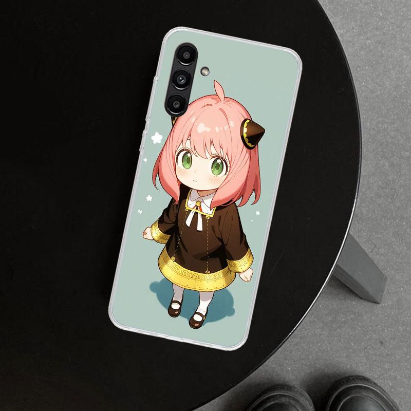 S-Spy Family Anya Phone Case Cover for Samsung Galaxy A17 A16 A26 A36 A56 A57 A37 A15 A25 A35 A55 A14 A24 A34 A54 A13 A23 A33 A5