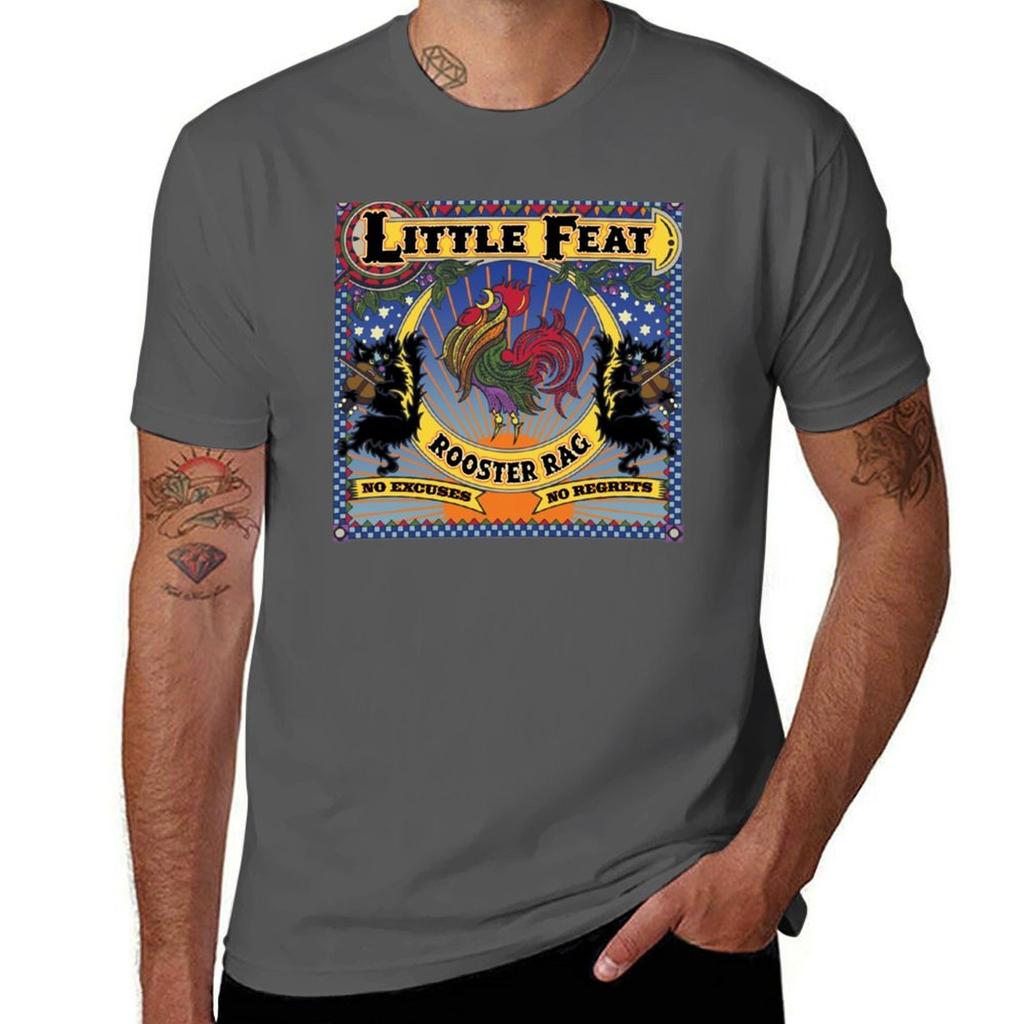 Grafisches Little Feat 1970 Band Musik Rock N Roll T-Shirt Tägliches Tragen Einfaches Kurzarmhemd