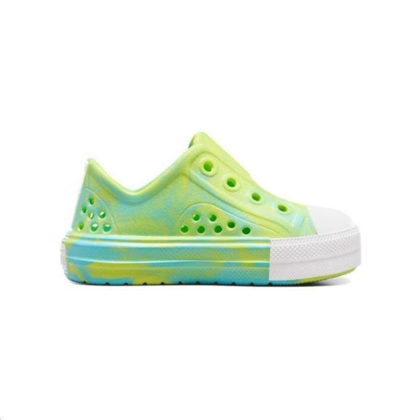 Converse Chuck Taylor All Star Play Lite CX Low TD Triple Cyan Slime Baby Sneakers Green Slime-Light White A07421C