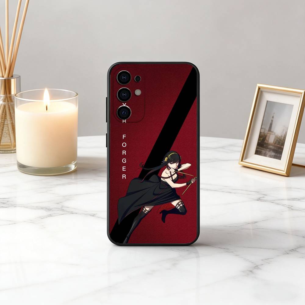 Handsome cute SpyxF-Family-es Phone Case For Samsung S25,S24,S21,S22,S23,S30,Ultra,S20,Plus,Fe,Lite,Note,10,Black Cover