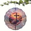 10 Inch Hanging Wind Spinner with 360 Degree Hook for Balcony Garden Decor Spring Summer Outdoor Decoration