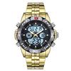 Stryve 8011 Brand Watches Men Quartz Led Male Sport Clock Stainless Steel Luxury Waterproof Digital Watch With Gift Box