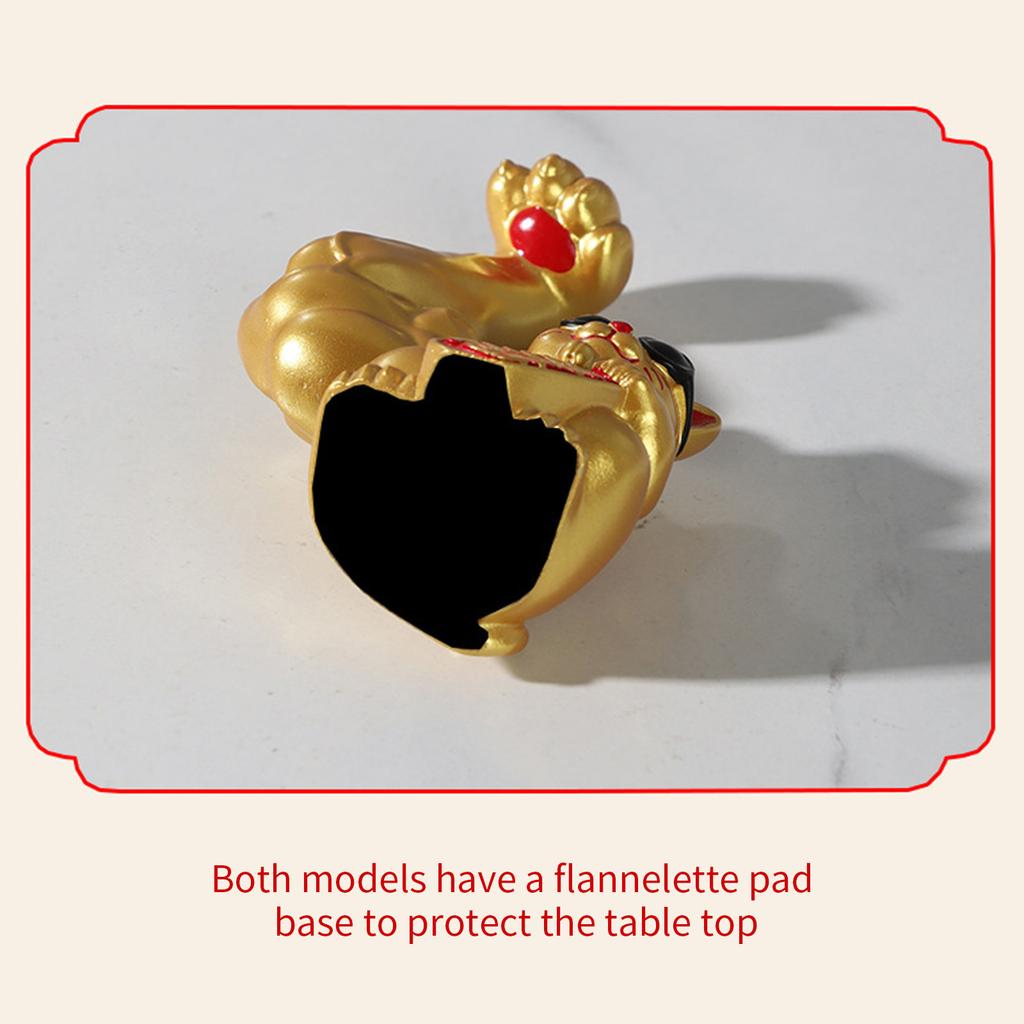 Einzigartige Harze Glückskatzen Skulptur mit muskulösen Armdesigns zur Anziehung von Reichtum und Glück Figurine Ornament