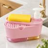 Dual Independent Chambers Soap Pump Dispenser Drain Hole Kitchen Soap Dispenser Kitchen Counter