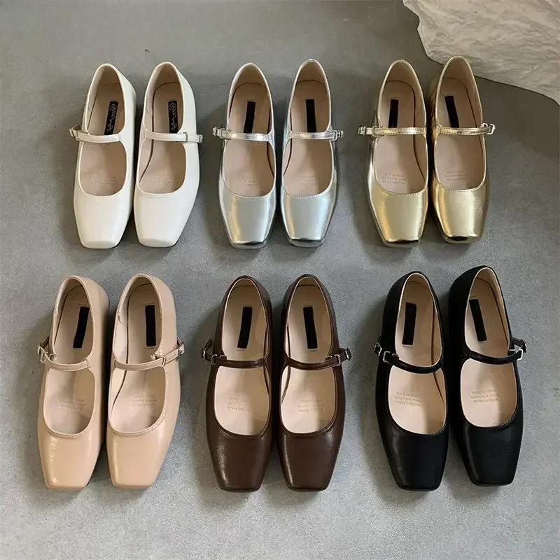 2025 Spring Single Shoes Fashion Shallow Slip On Women Flat Shoes Ladies Casual Outdoor Ballerina Shoe