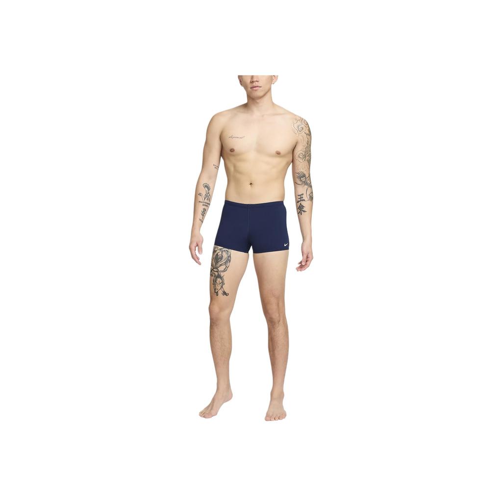 New Nike Swim Men's Square Leg Jammer Swimsuit Swimming Shorts Men's Marine Blue NESSA002-440