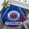 Custom Name Rangers FC Round Area Rug,Carpet Rug for Living Room Bedroom Sofa Playroom Decor,Non-slip Floor Mat