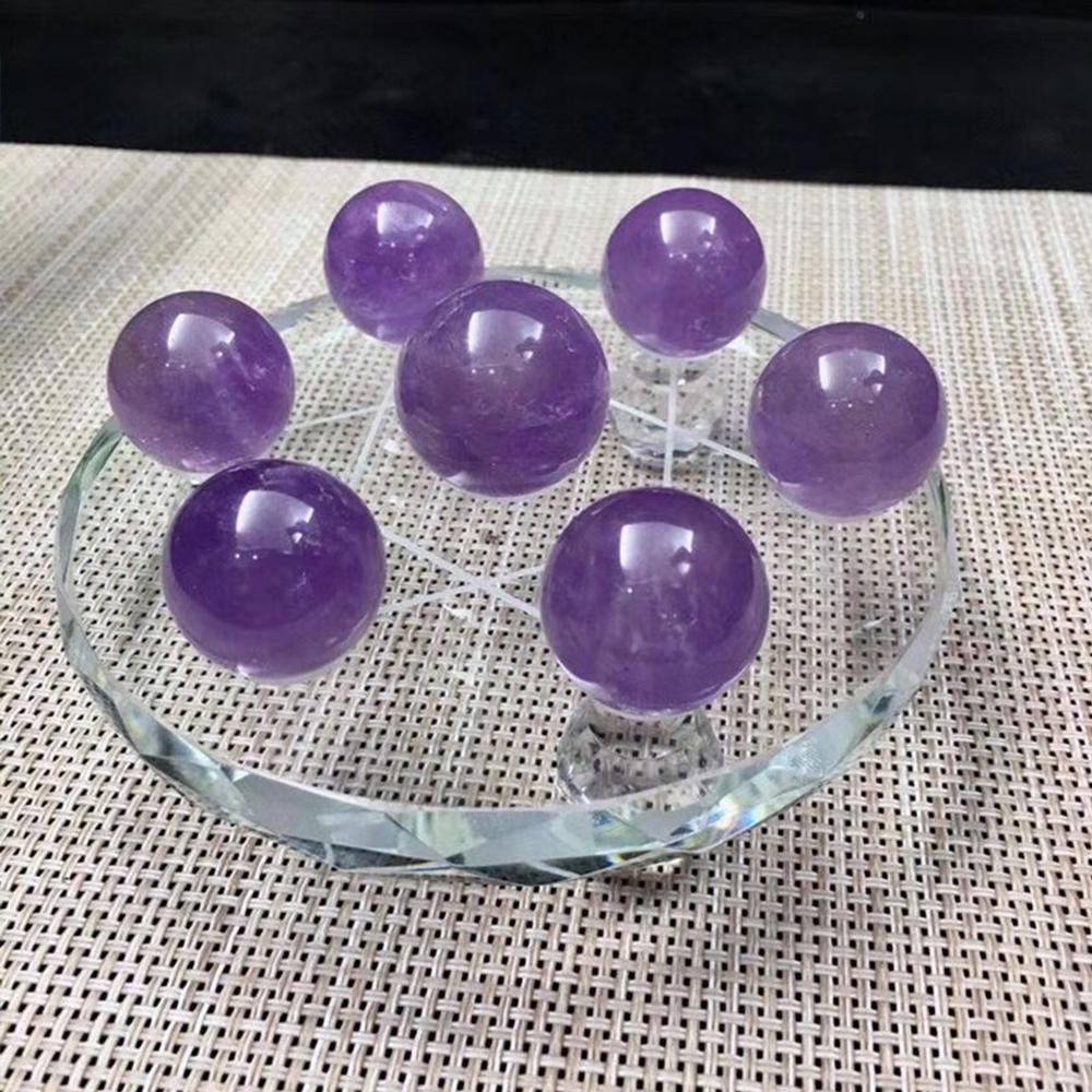 Natural Amethyst Seven Star Formation Fengshui Natural Amethyst Ball Seven Star Formation Crystal Sphere Home Decor 7Pcs Ball