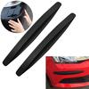 2X Black Carbon Fiber Texture Anti-Rub Protector Car Suv Bumper Edge Guard Strip