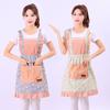 Floral Canvas Strap Apron Simple Home Kitchen Adult Cooking Oil-proof Apron Work Clothes