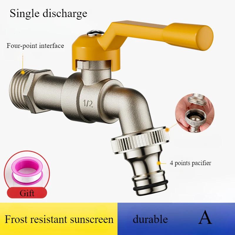 4 Punkte Alle Kupfer Außenhahn Frostschutzmittel Eins in Zwei aus dem Hofgarten Doppelwasser Außen Blumenhahn