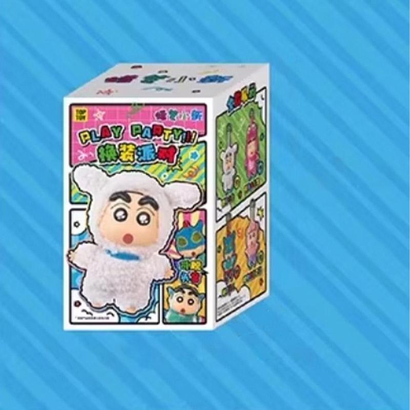 TOP SPIELZEUG Crayon Shinchan Anziehparty Serie Mystery Box Vinyl Wolle Anime Figur Benutzerdefiniertes Sammlerstück Spielzeug Ornament Geburtstagsgeschenk