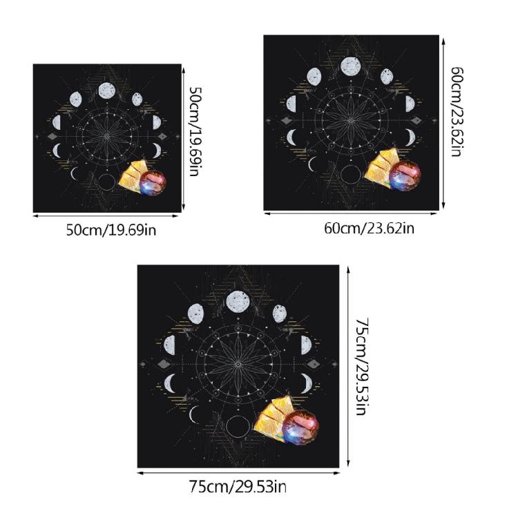 Divinations Tablecloth Moon Phases Astrologys Tarot Tablecloth Altars Cloth