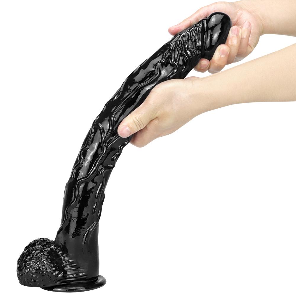 Duży czarny Dildo ogromny penis zabawki dla dorosłych korek analny realistyczny kutas Fisting kobieca dominacja damski masturbator BDSM