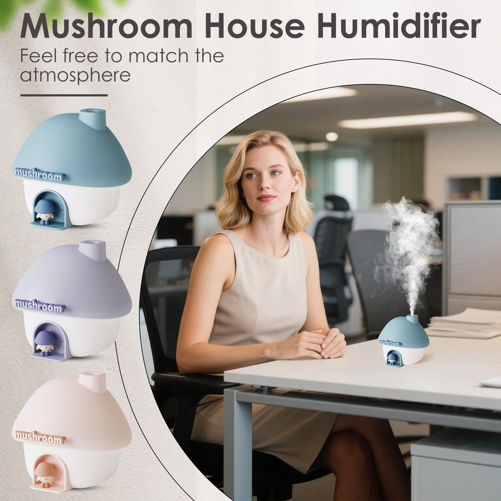 

Portable Humidifier, 300ml Small Cool Mist Humidifier, Personal Desktop Humidifiers For Baby Bedroom Travel Home,7 Modes Of Sunset Atmosphere Light One Size фіолетовий