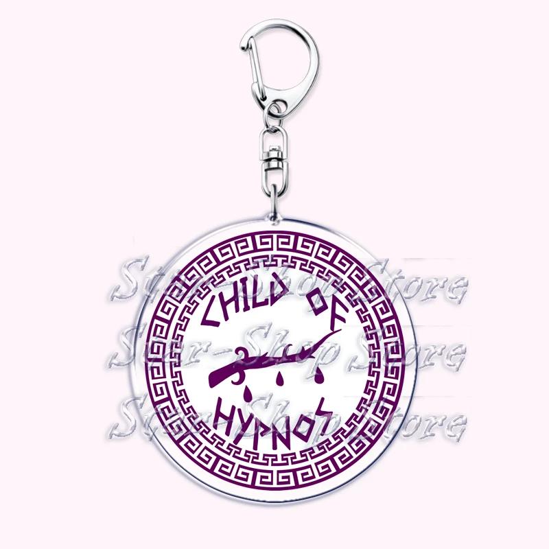 Son Daughter of Poseidon Greek Keychains for Accessories Bag Greek Mythology Ocean Trident Keyrings Jewelry Friends Fans Gifts