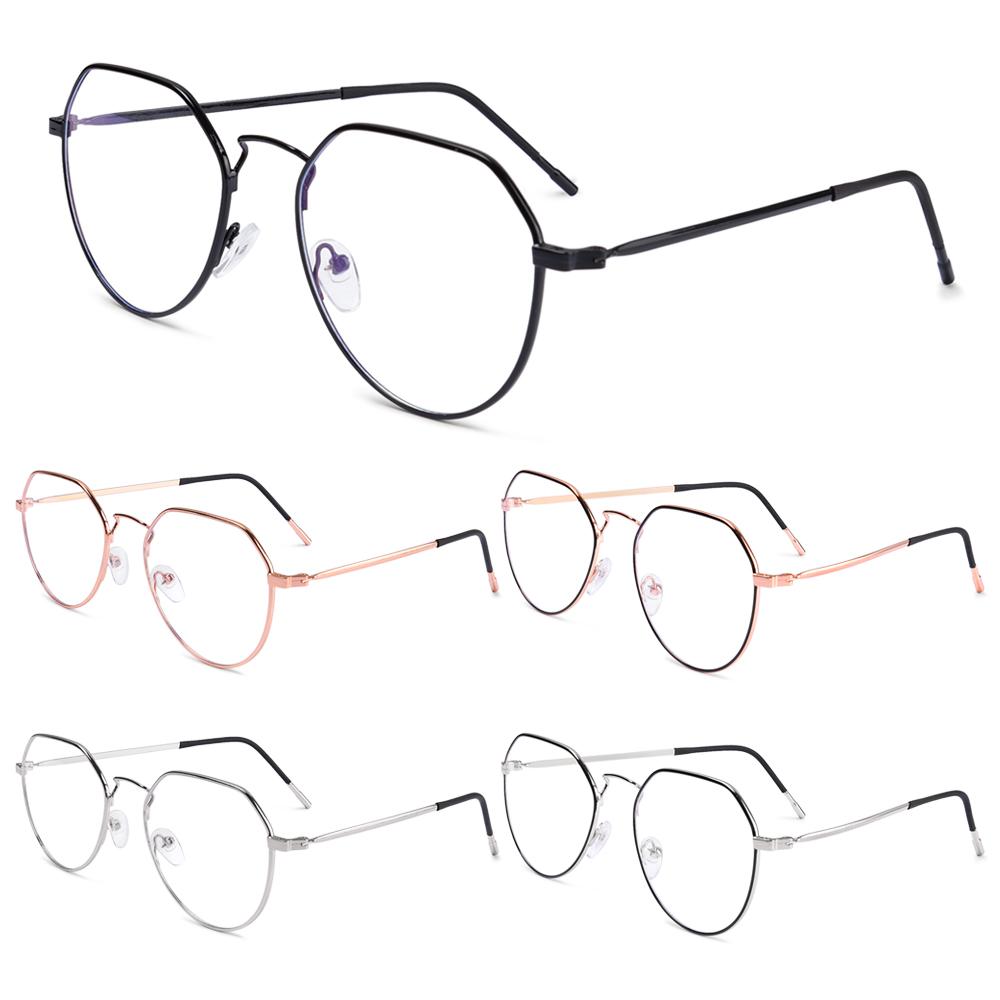 

Портативные очки в круглой оправе с защитой от синего света, компьютерные очки, ультралегкая металлическая оправа, очки