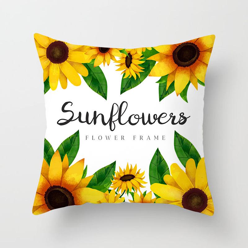 Ins Internet Celebrity Nordic Cactus Plant Peach Skin Car Sofa Pillow Cover Cushion Cover Home