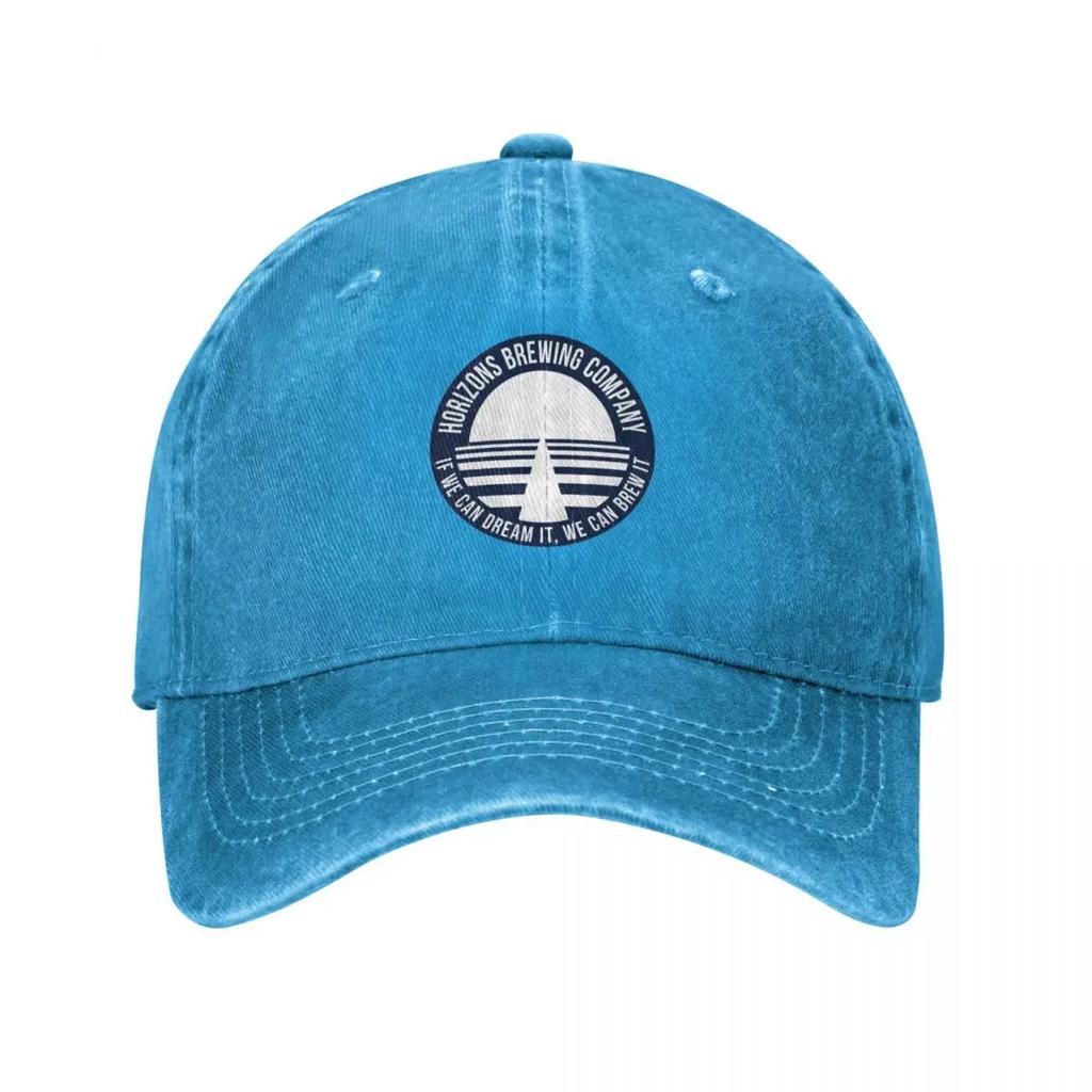 Horizons Brewing Company (Blue) Baseball Cap Fishing Cap Fishing Caps Man Horse Hat Luxury Cap Hats For Men Women's