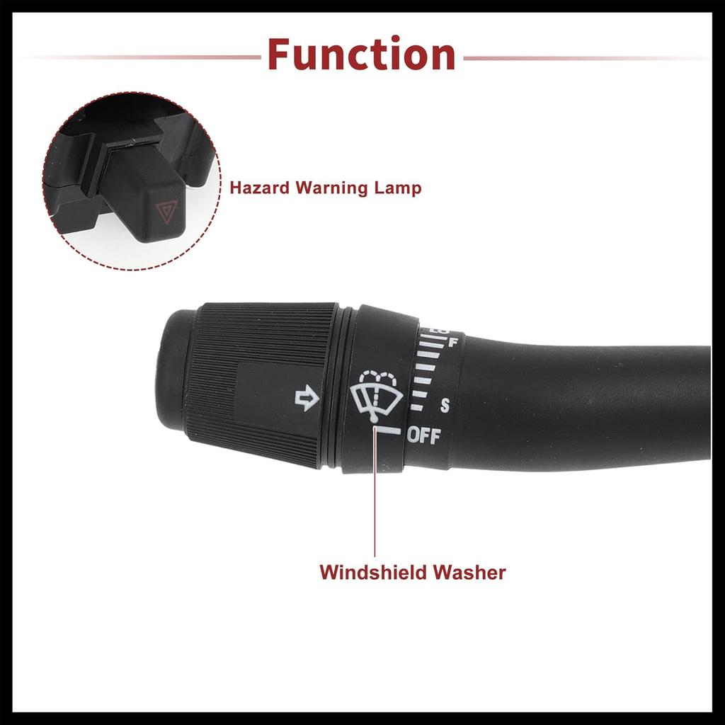 Steering Column Turn Signal Switch Lever Multifunction Combination Switch for Ford F-150 F-250 Bronco No.F3TZ13K359B Durable Material