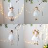 Cloth Christmas Angel Doll Drop Ornaments Angel Girl Plush Toy Pendant Hanging Pendant Christmas Girl Pendant Festival Decor