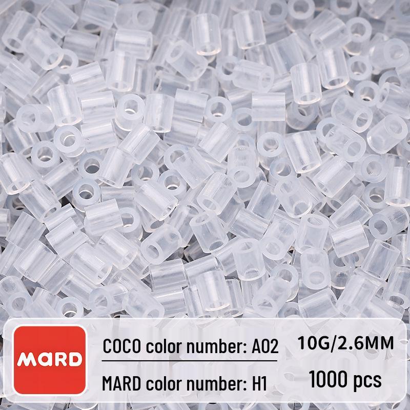 Black & White Perler Beads Refill Pack, 2.6mm Full Set for DIY Fusion Crafts & Educational Toys