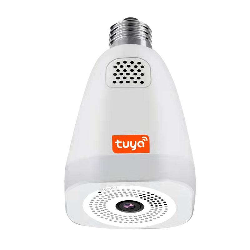 Tuya Smart 360° VR Panoramic Camera with E27 Lamp Holder - Dual Light Source Wireless Home Camera