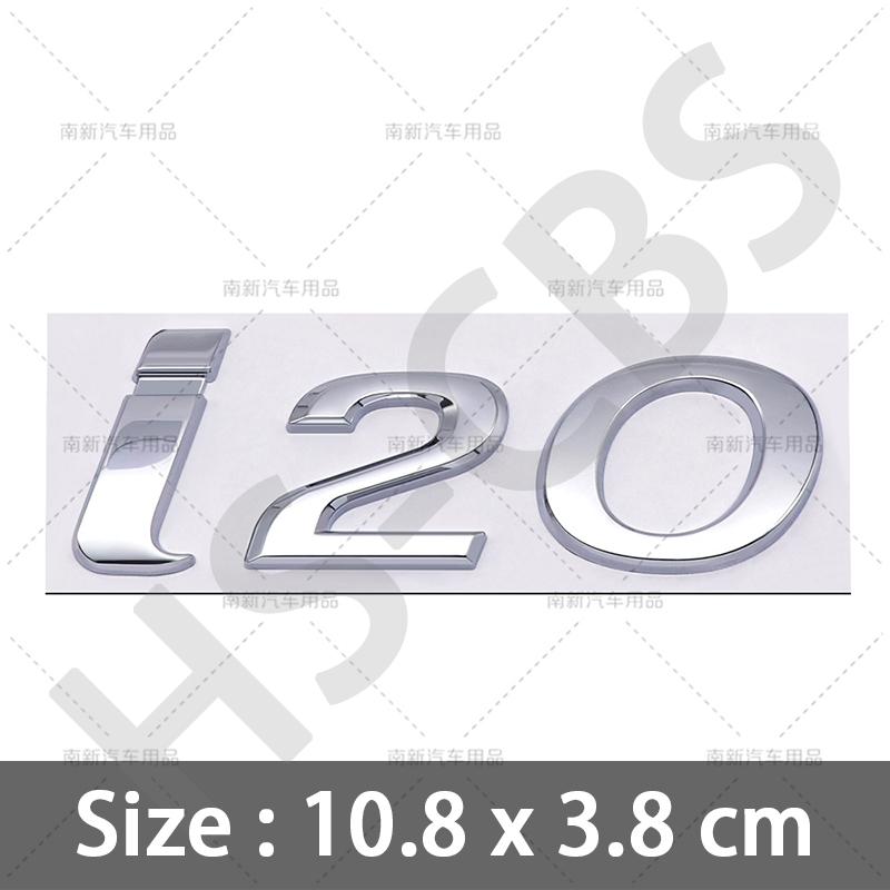 Stile Auto Cromato Metallico 3D Lettere Emblema I10 I20 I30 I40 Badge Posteriore del Bagagliaio Per Hyundai Targhetta con Logo Adesivi Accessori Auto