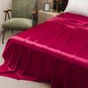 Satin Sheet and Pillowcase Set Smooth Bed Sheet Sets for Summer Satin Silk Flat Sheet With Pillowcase Includes Flat Sheet
