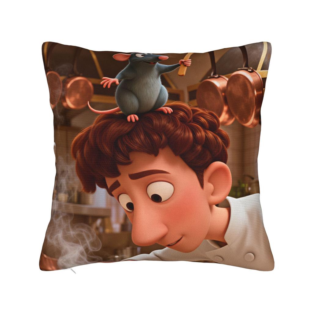 Pillow Cover Ratatouilles Graphic Cushion Cover Cute Funny Pillow Case For Sofa Car Home Decor Pillowcases