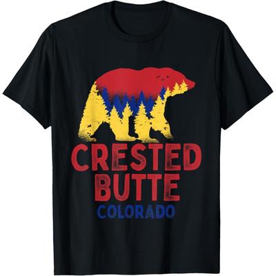 Crested Butte CO Rocky Mountains Colorado Bear T-Shirt