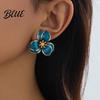 Minimalist Jewelry Set 2Pcs/Set Women Enamel Flower Charm Adjustable Beautiful