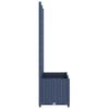 Garden Planter with Trellis Blue Grey 80 X 40 X 136 Cm PP
